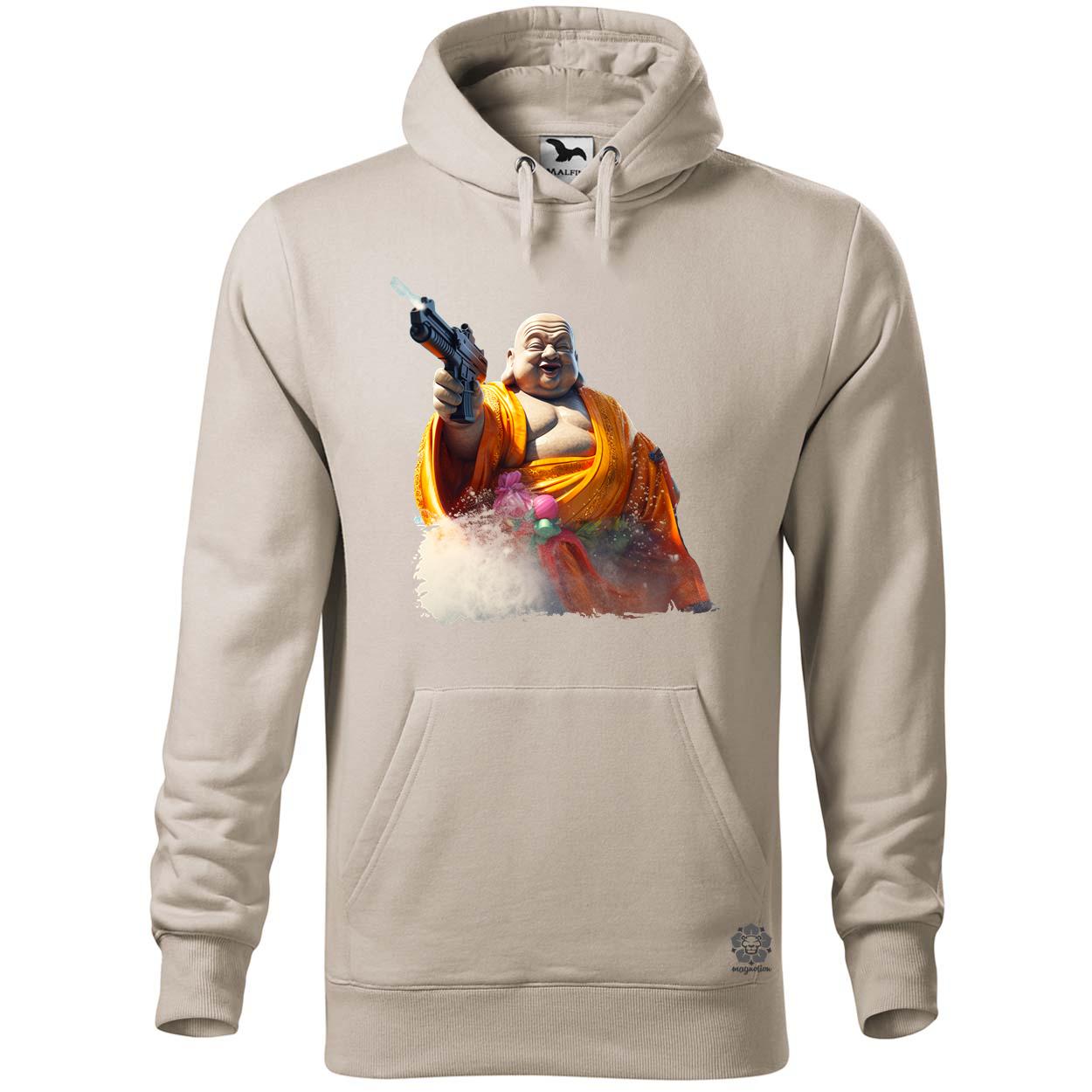 Vizipisztolyos Buddha egyedi  pulóver 