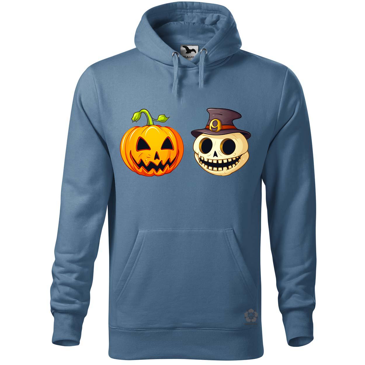 Halloween tök és koponya fantázia v13 egyedi  pulóver 