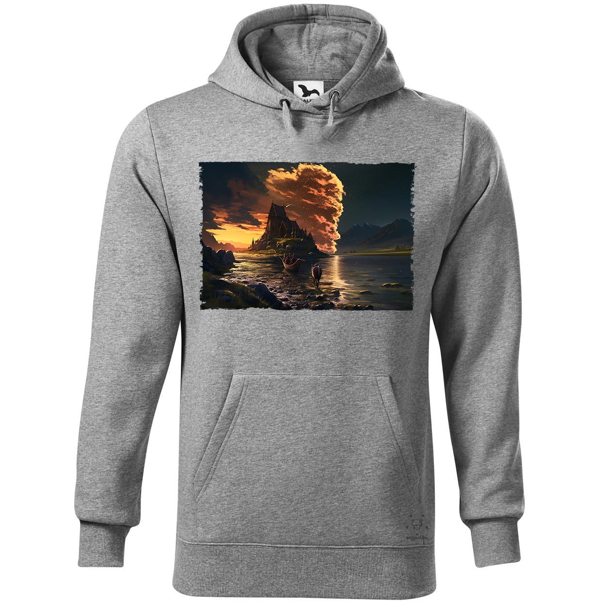 Pareidolia Ragnar skandináv táj fantázia v1 egyedi  pulóver 