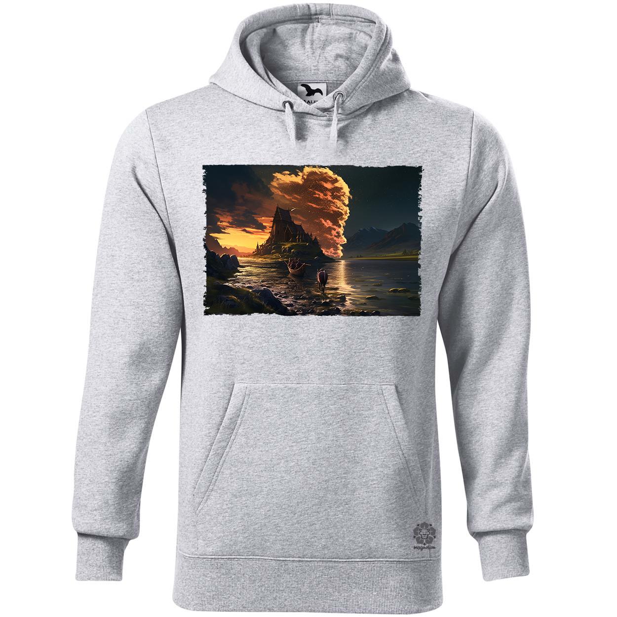 Pareidolia Ragnar skandináv táj fantázia v1 egyedi  pulóver 