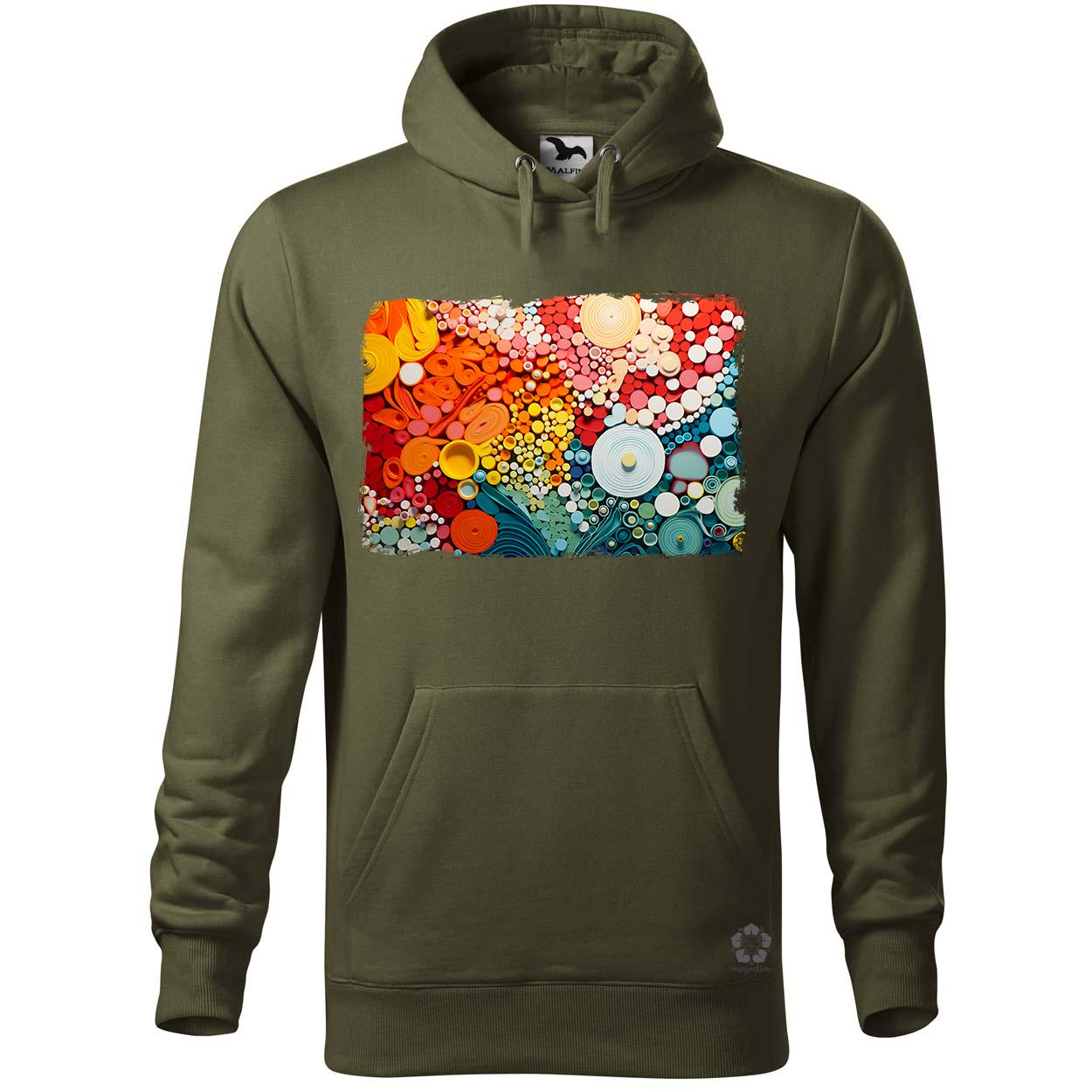 Pointillizmus Virágos rét egyedi  pulóver 