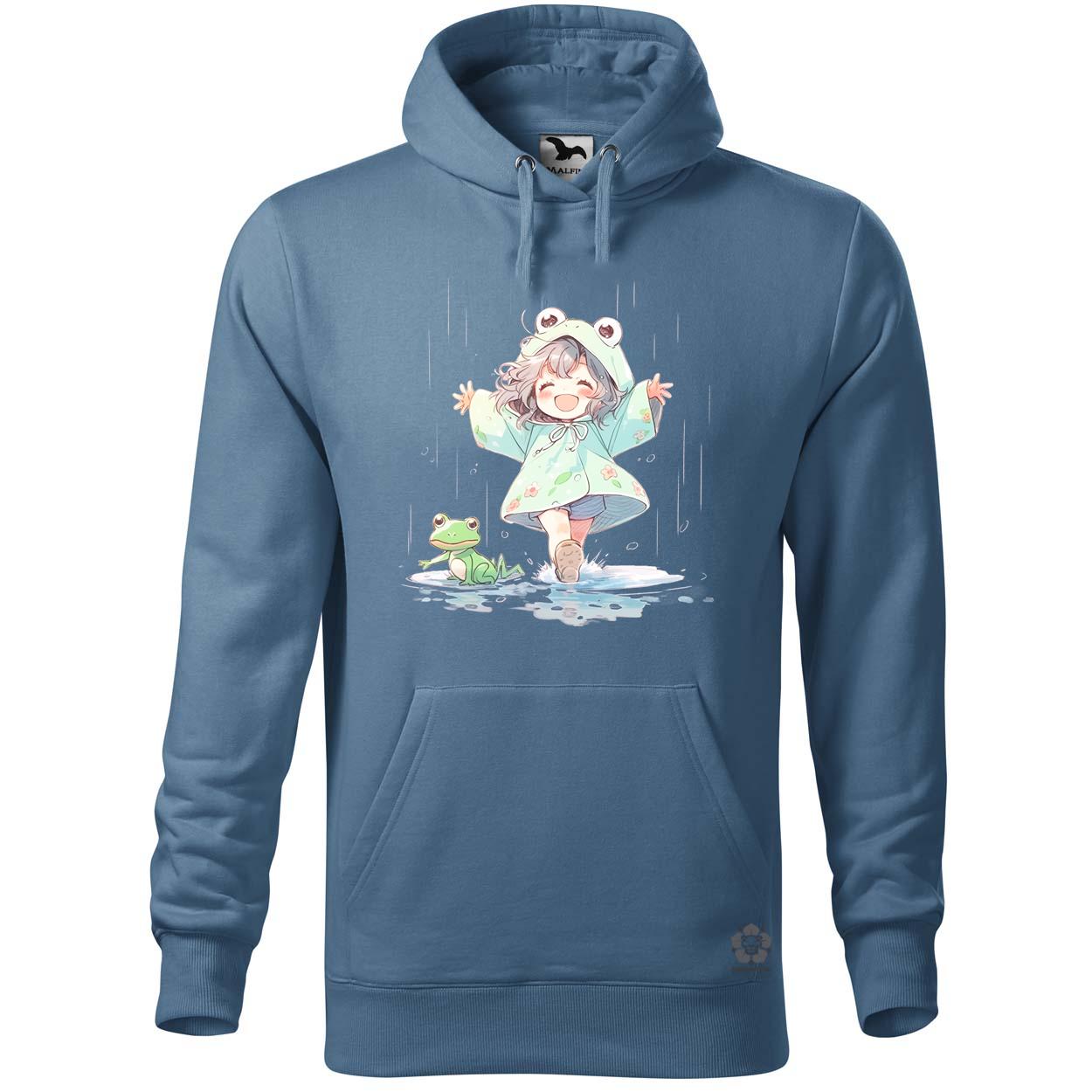Chibi lány esőben táncol v1 egyedi  pulóver 