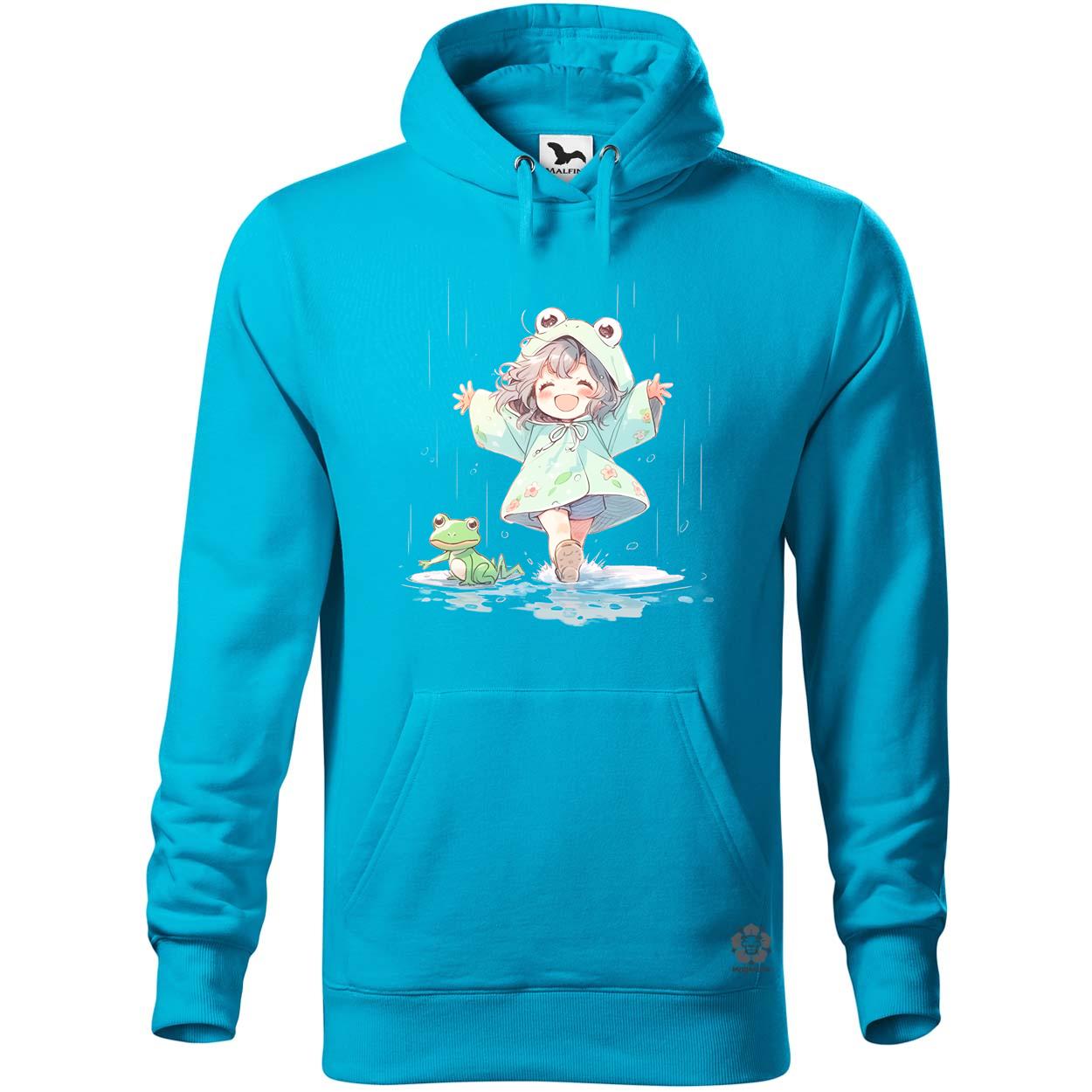 Chibi lány esőben táncol v1 egyedi  pulóver 