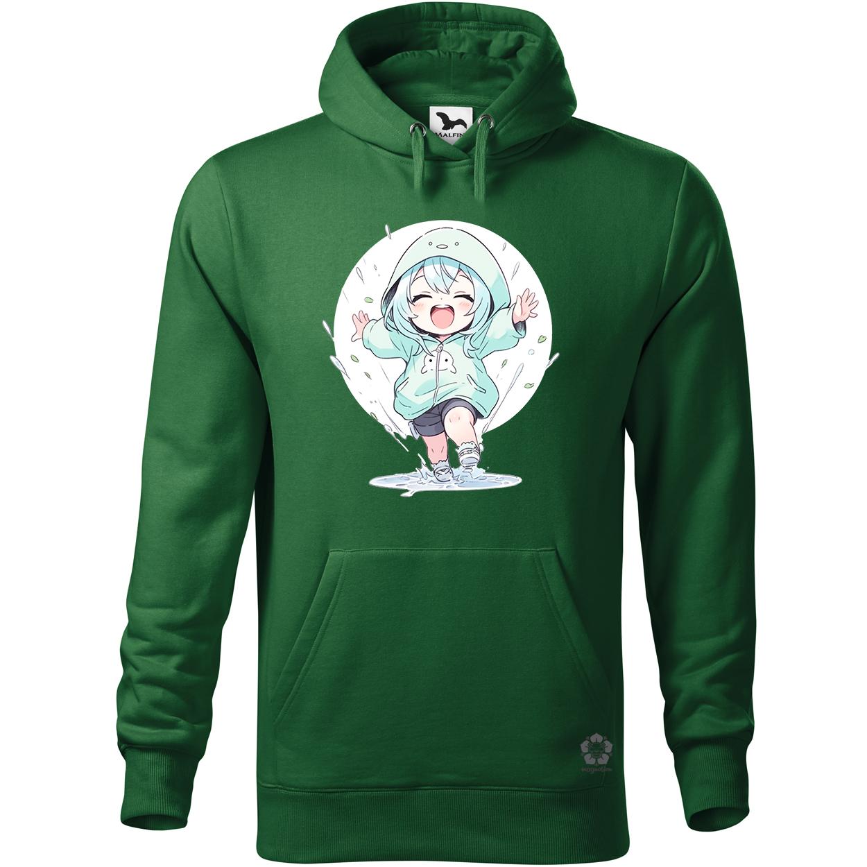 Chibi lány esőben táncol v2 egyedi  pulóver 