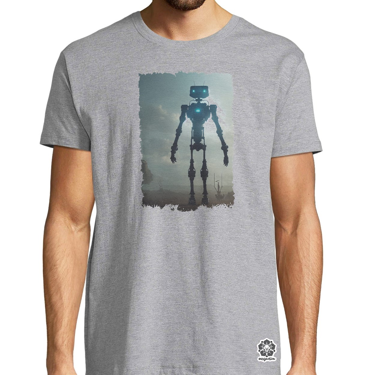 Robot a senki földjén egyedi póló 