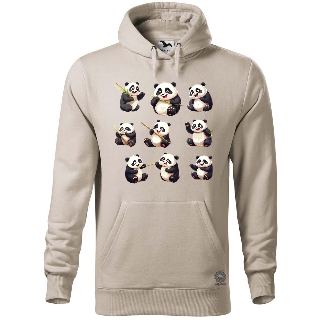 Panda kollázs v1 egyedi  pulóver 