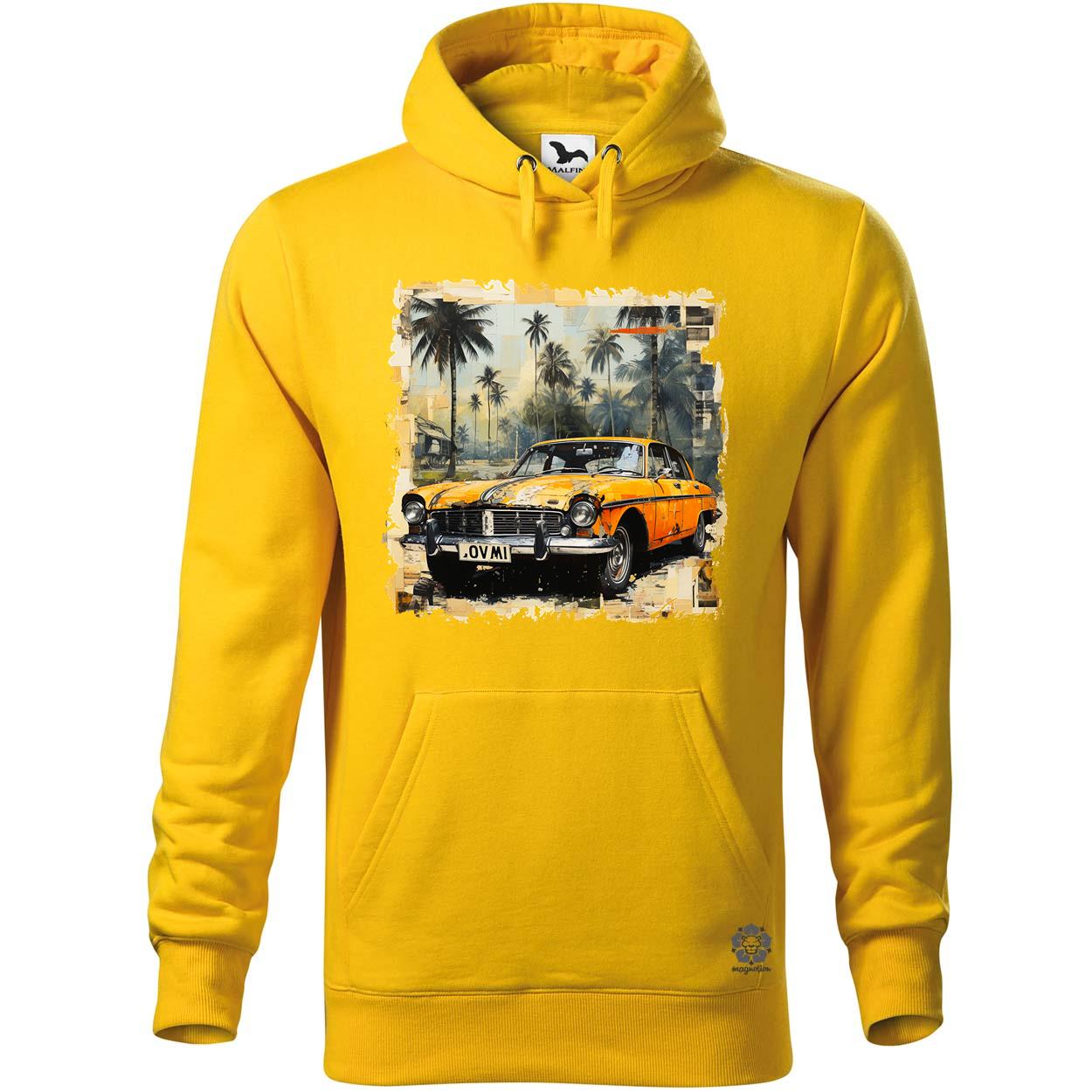 Vintage kollázs autó v5 egyedi  pulóver 
