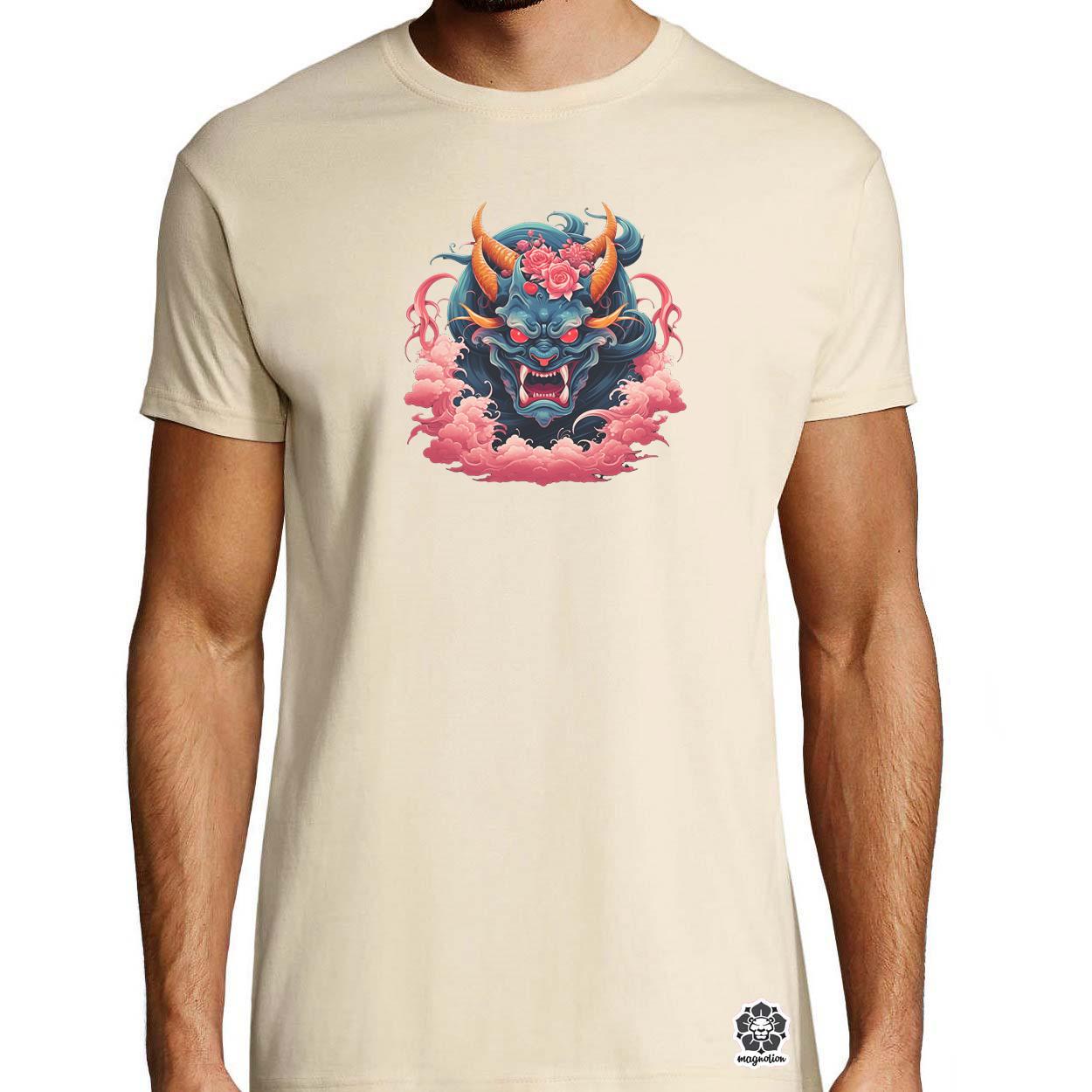 Anime Oni maszk v1 egyedi póló 