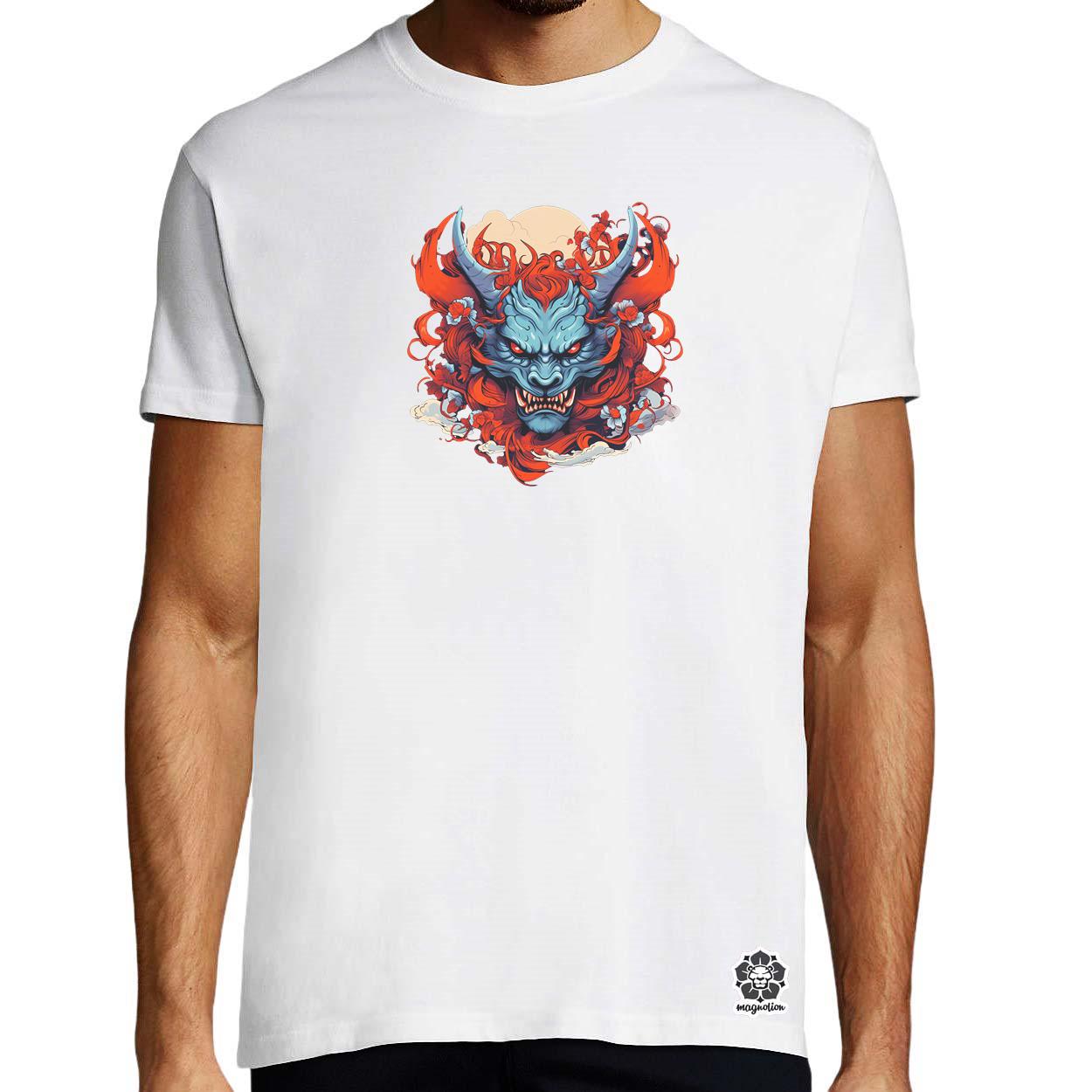 Anime Oni maszk v3 egyedi póló 