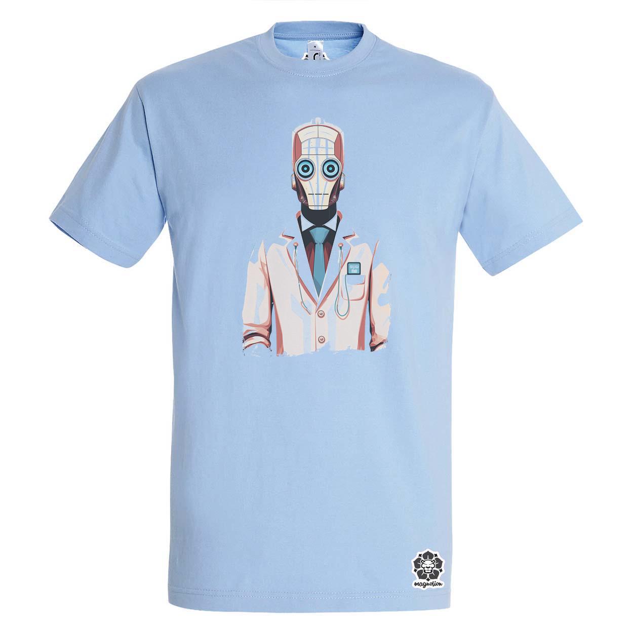 Robot doktor egyedi póló 