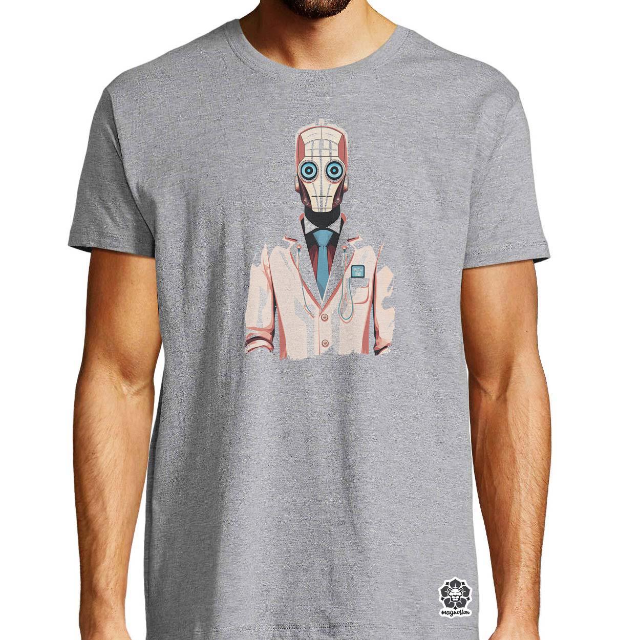 Robot doktor egyedi póló 