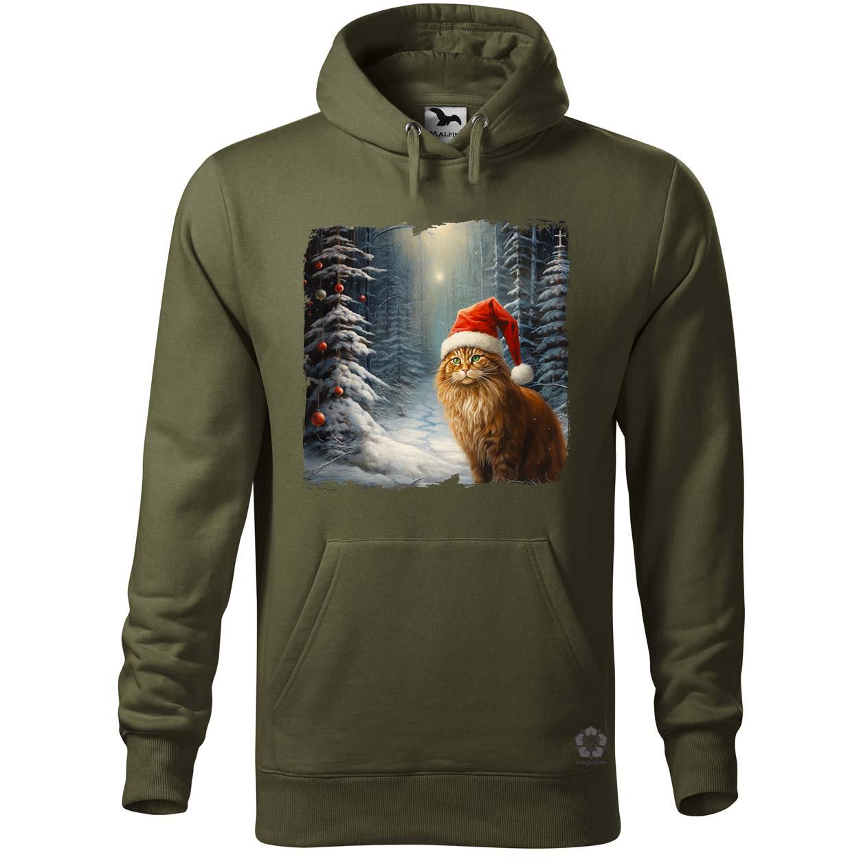 Cica mikulás v2 egyedi  pulóver 