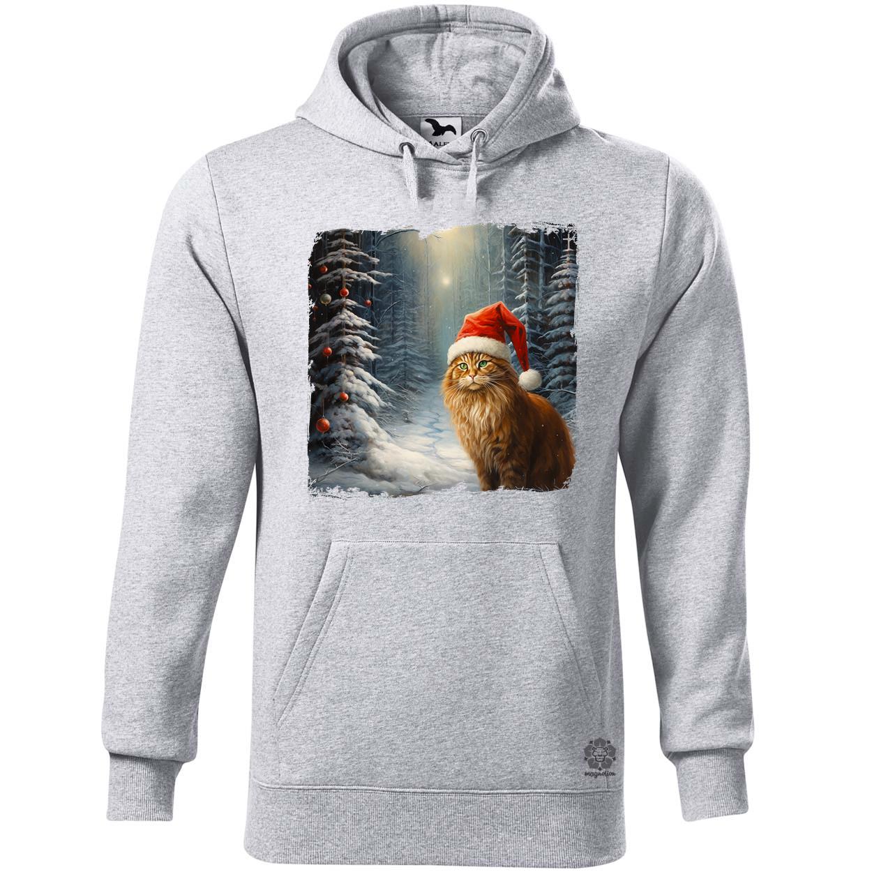Cica mikulás v2 egyedi  pulóver 