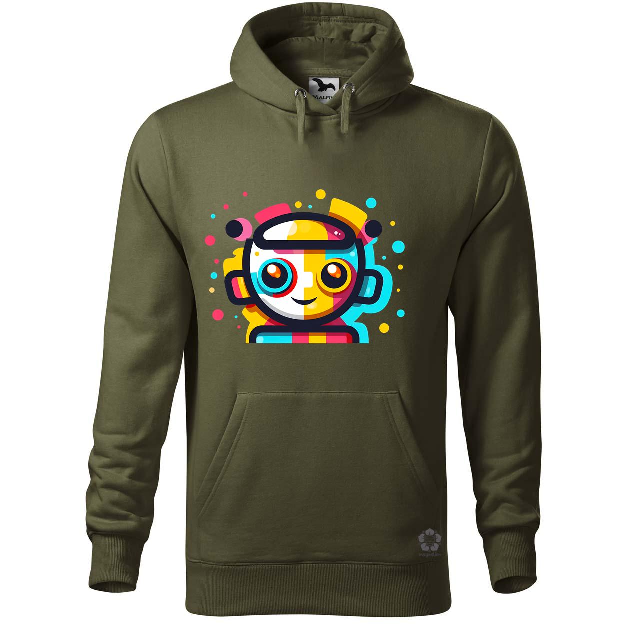 Cuki robot v9 egyedi  pulóver 