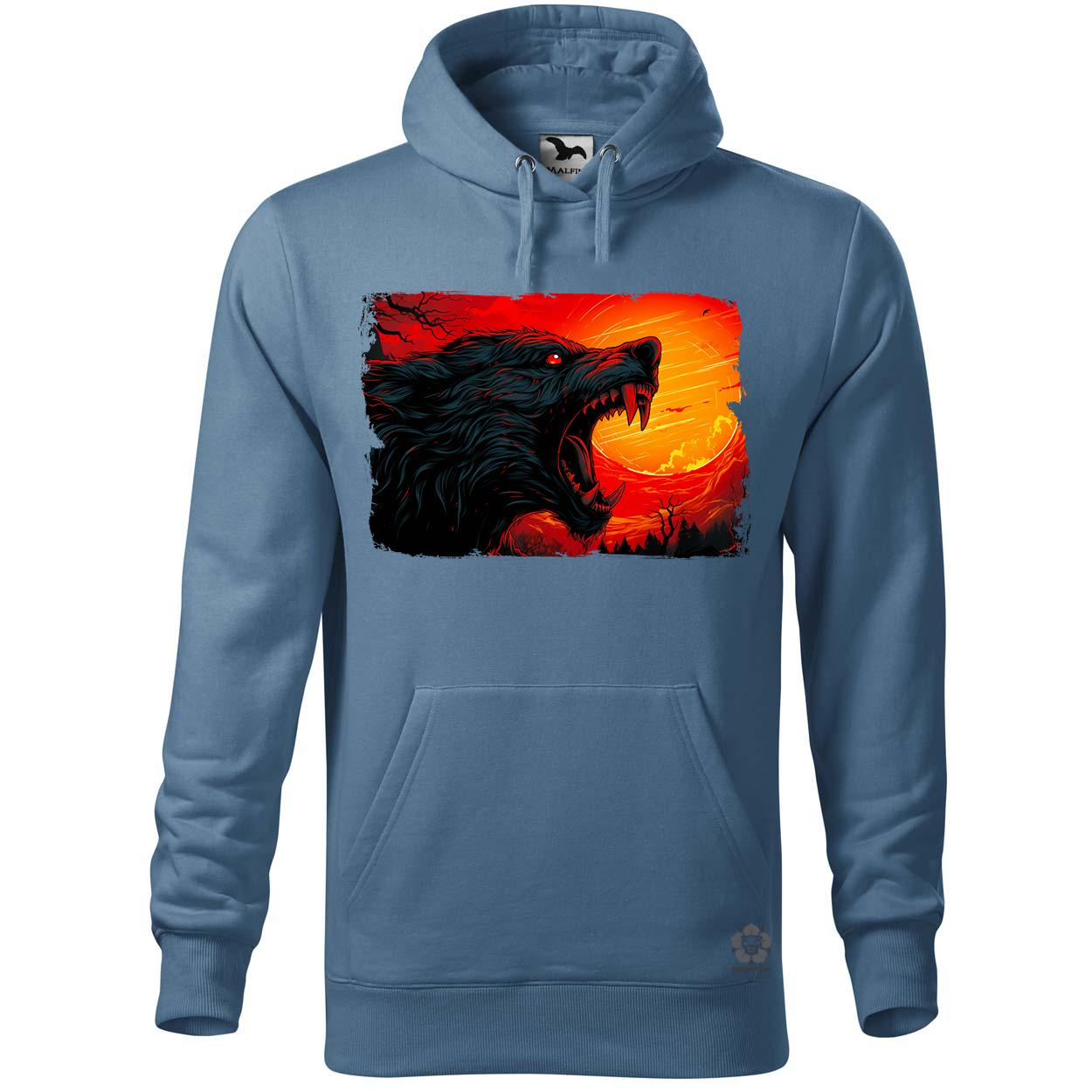 Vérfarkas vérhold alatt v4 egyedi  pulóver 
