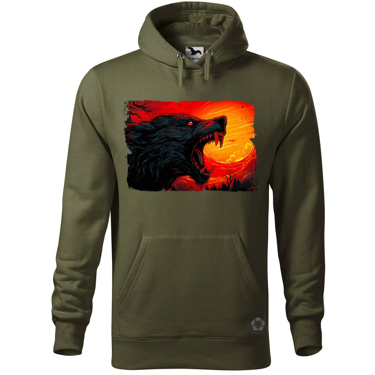 Vérfarkas vérhold alatt v4 egyedi  pulóver 