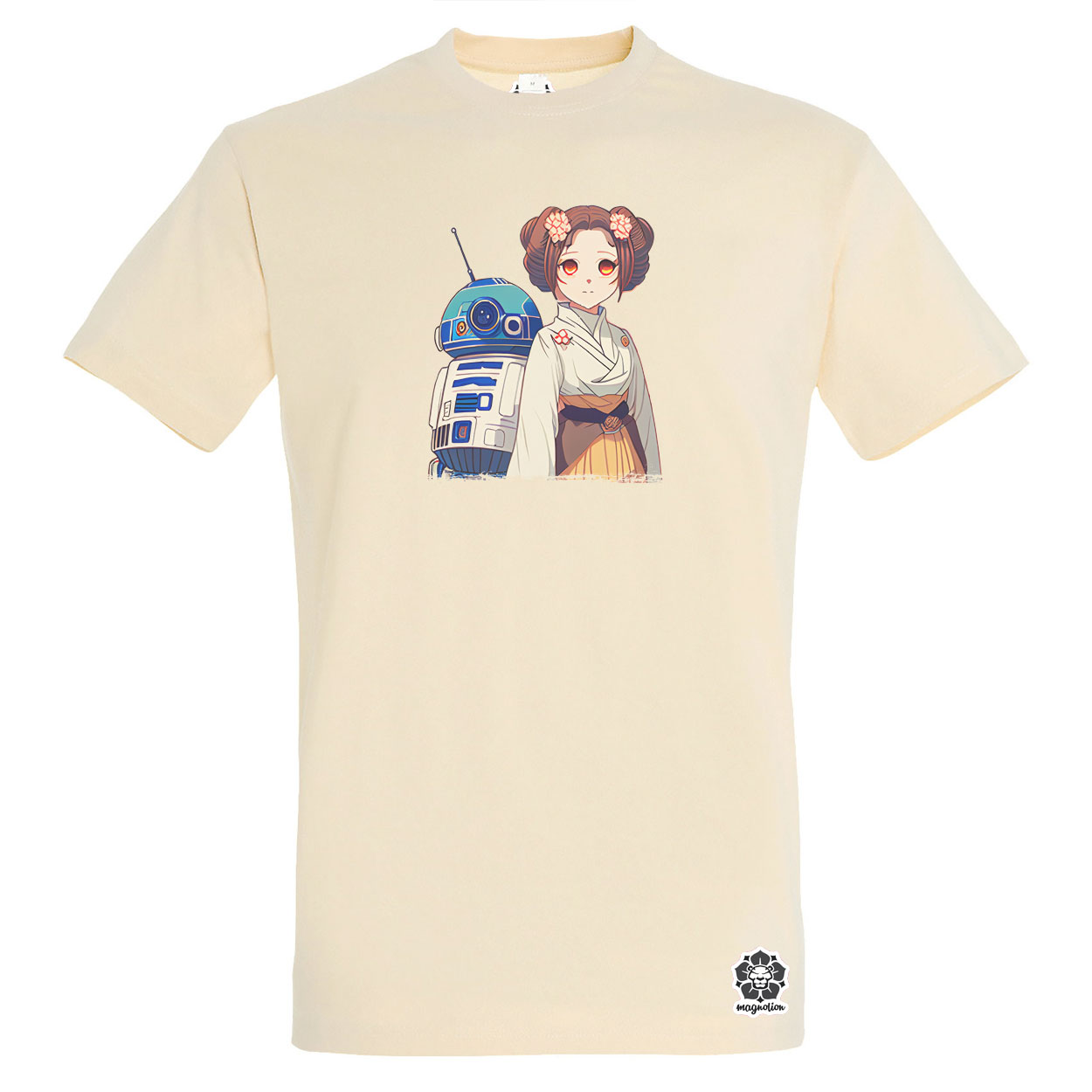 Chibi Leia és R2-D2 v2 egyedi póló 