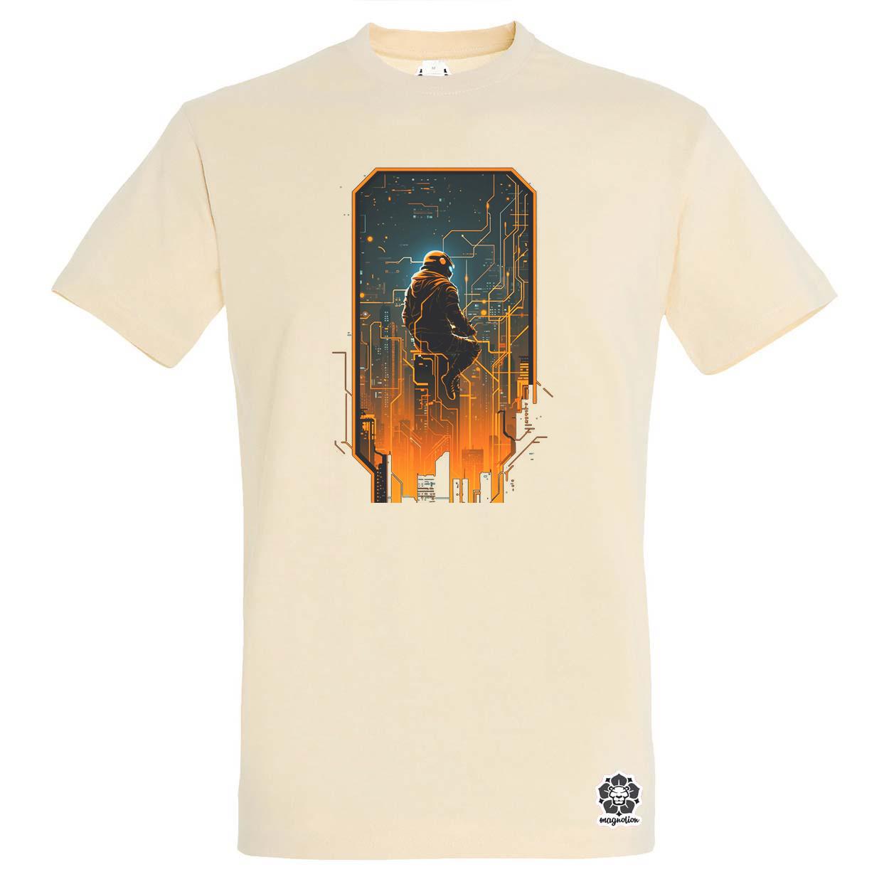 Mono vektor cyberpunk v5 egyedi póló 
