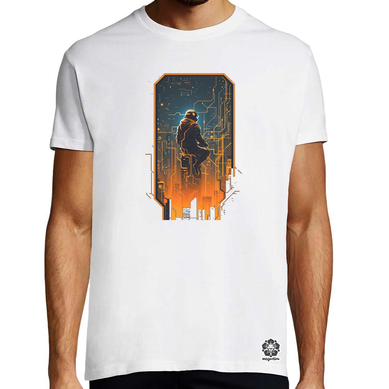 Mono vektor cyberpunk v5 egyedi póló 