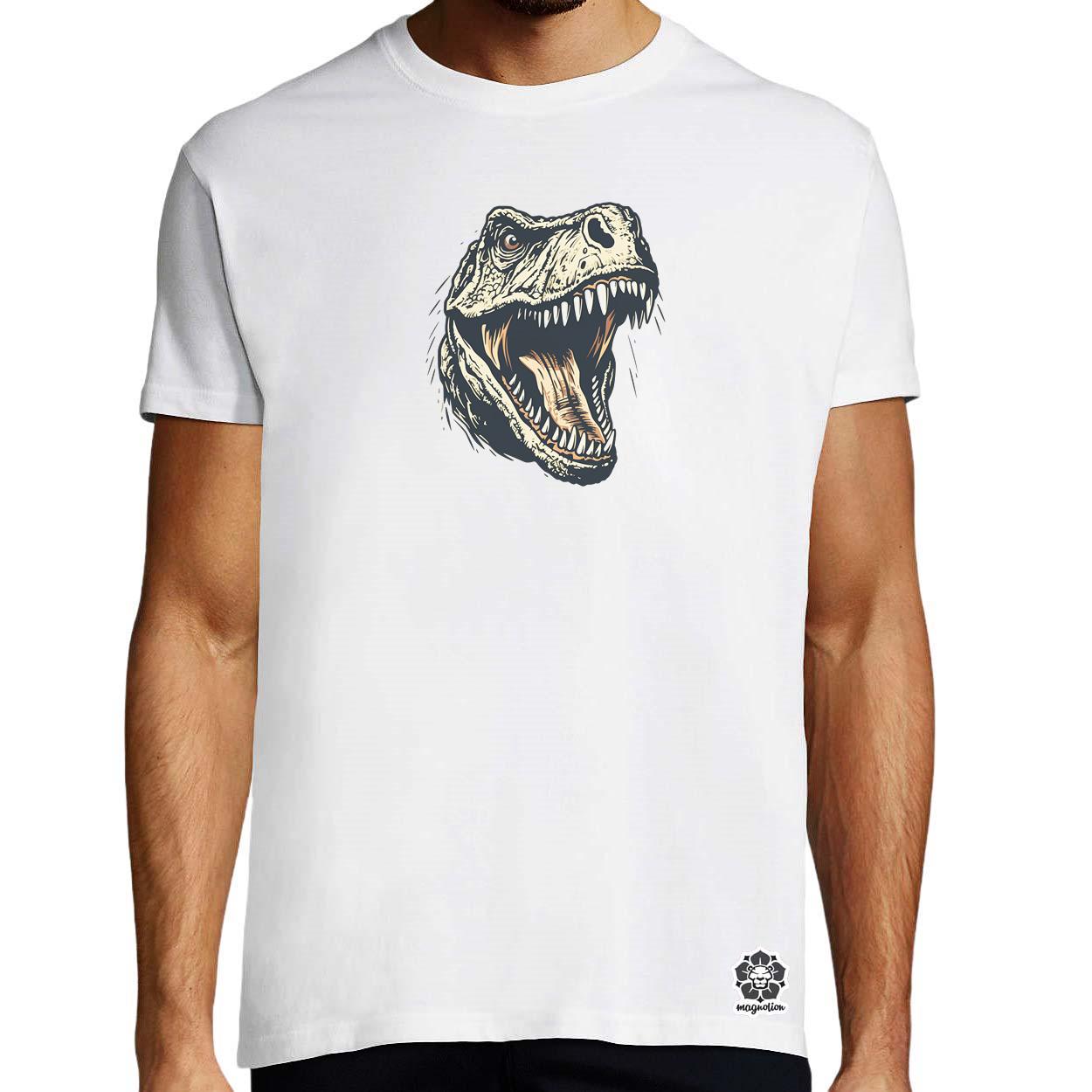 Monochrome T-rex v2 egyedi póló 