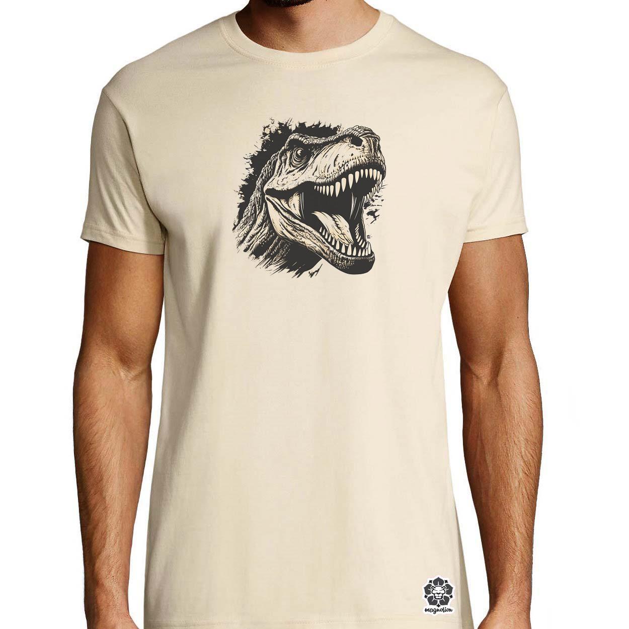 Monochrome T-rex v4 egyedi póló 