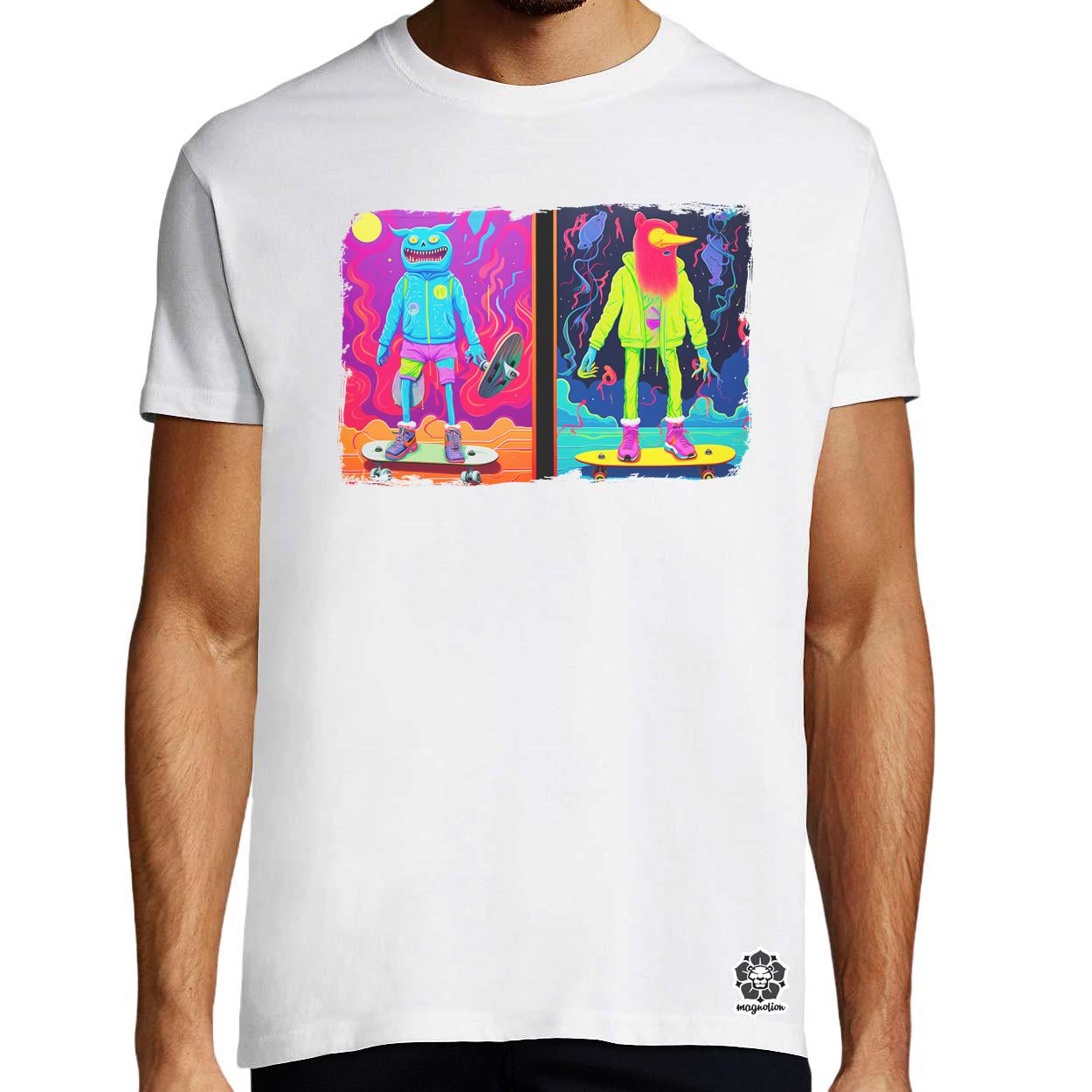 Multidimenzió ART deszkázás v1 egyedi póló 
