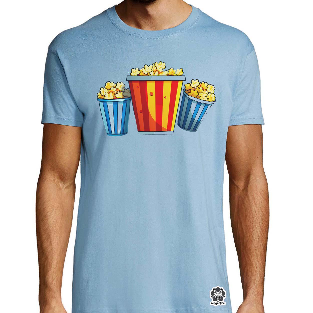 Pop art popcorn egyedi póló 