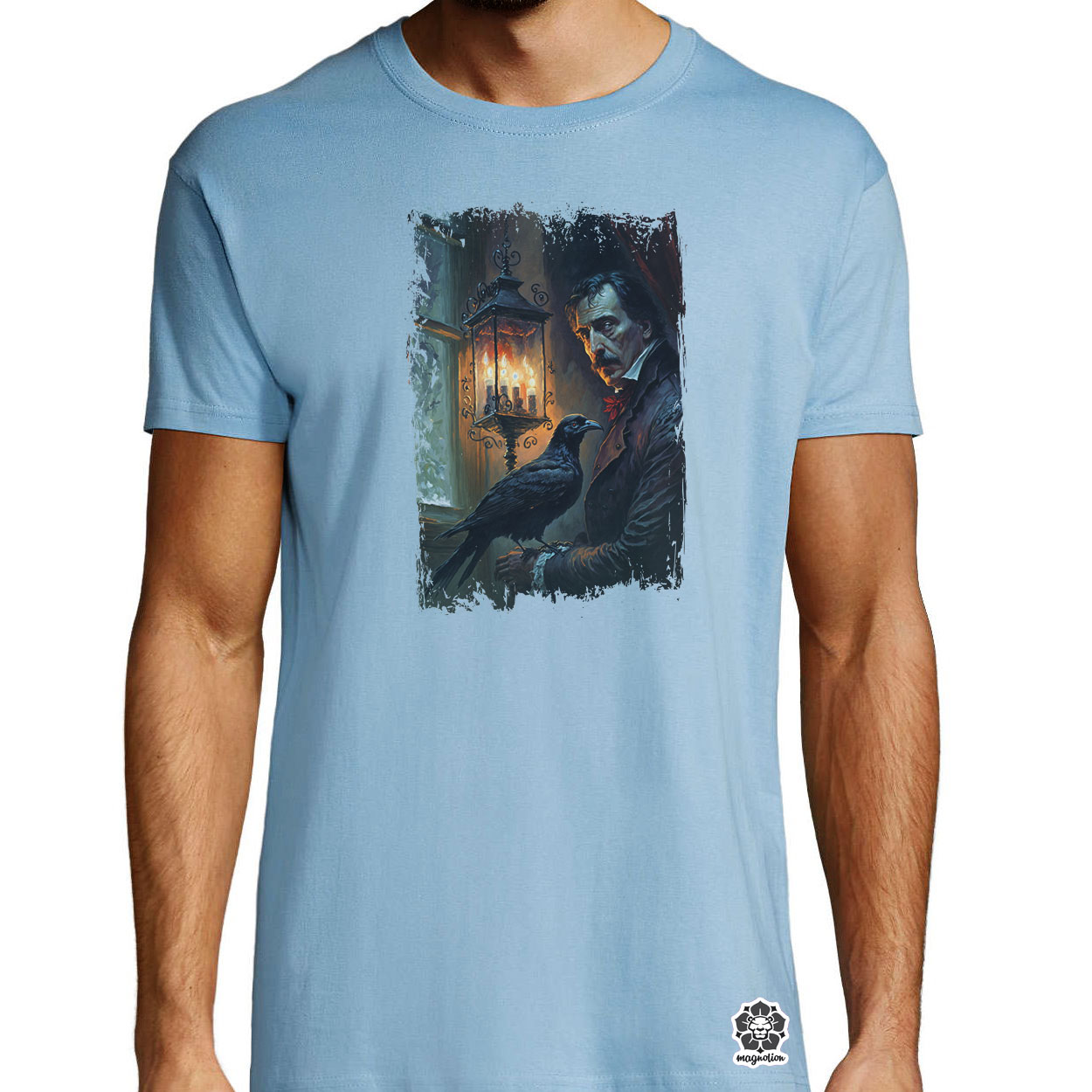 Edgar Allan Poe portré v5 egyedi póló 