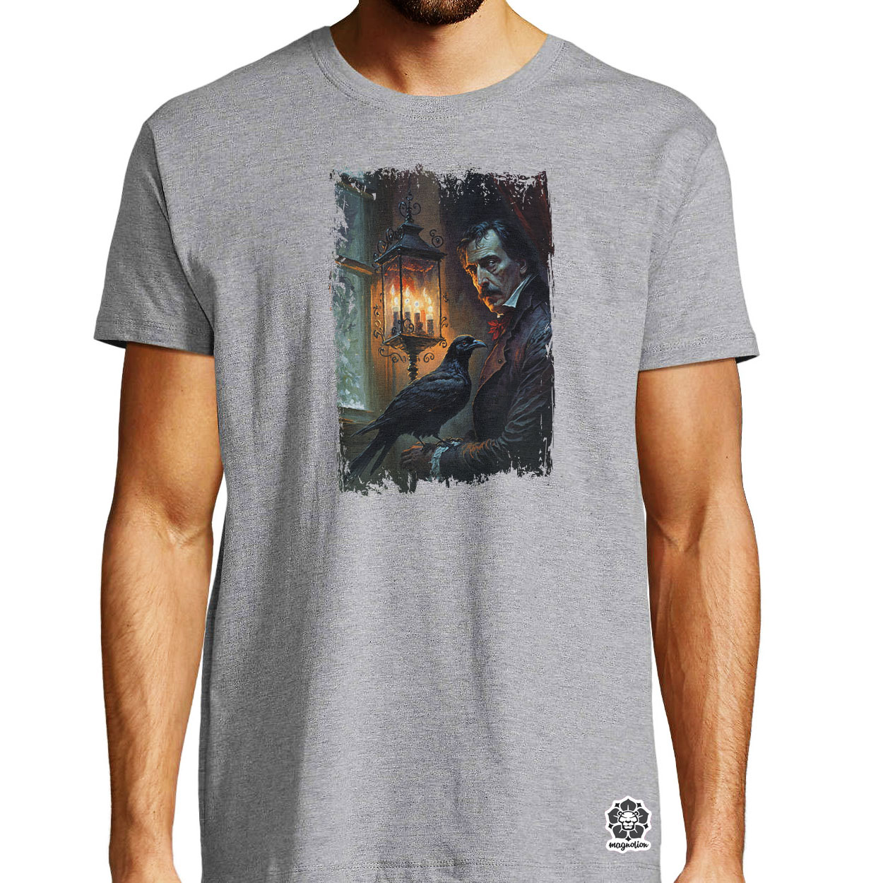 Edgar Allan Poe portré v5 egyedi póló 