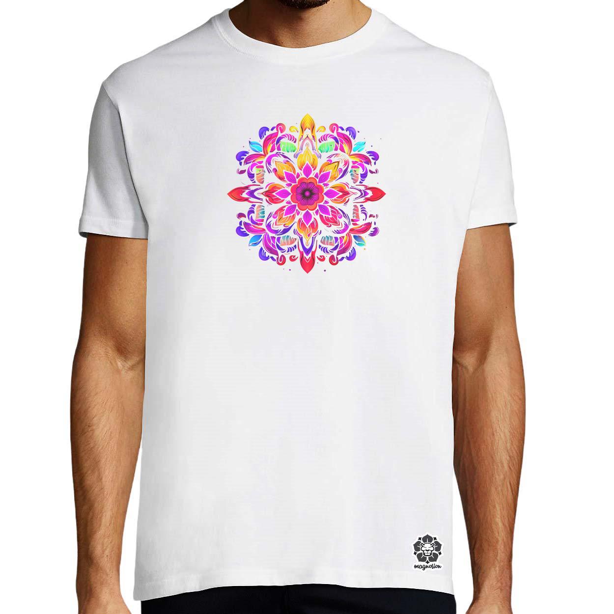 Részletes Mandala v2 egyedi póló 