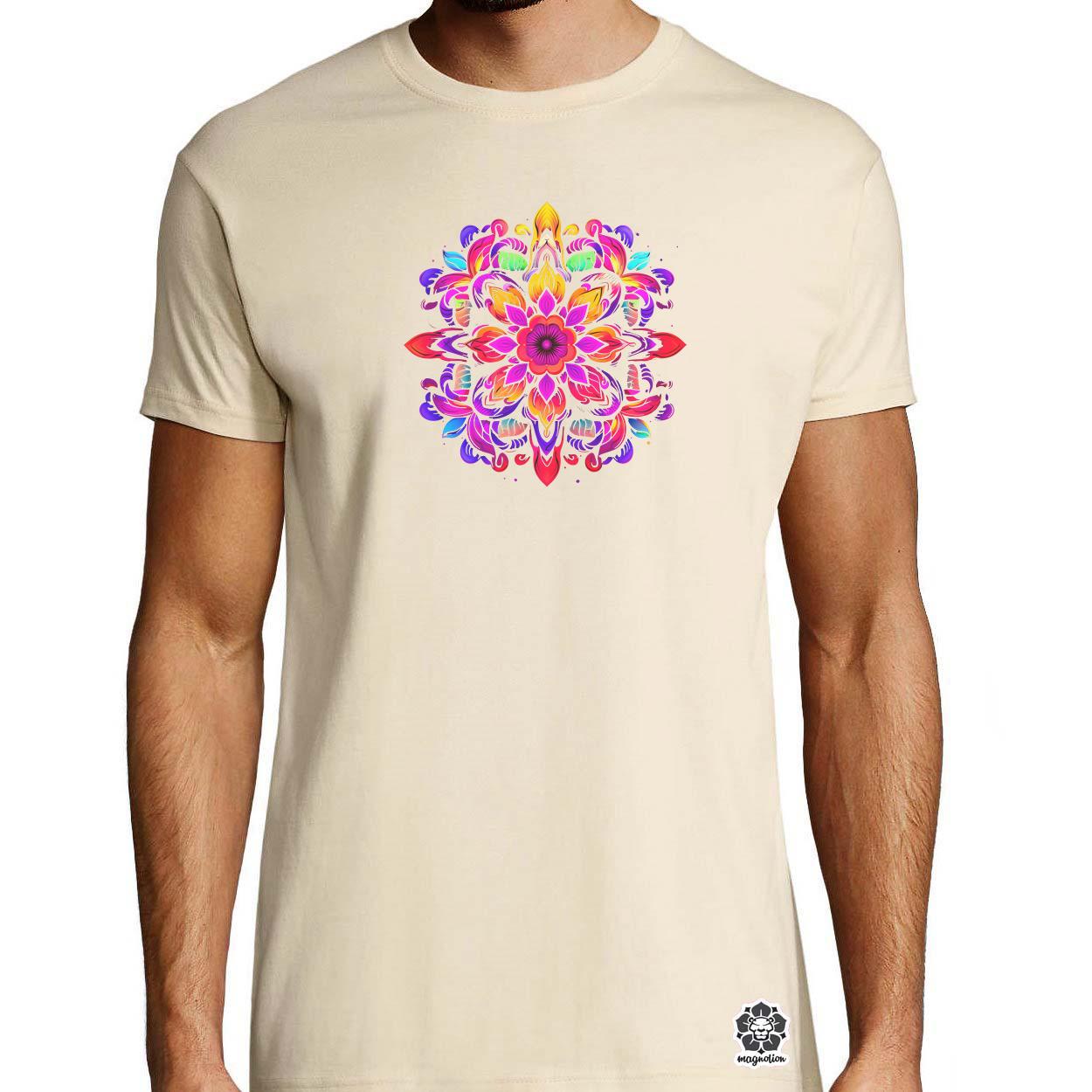 Részletes Mandala v2 egyedi póló 