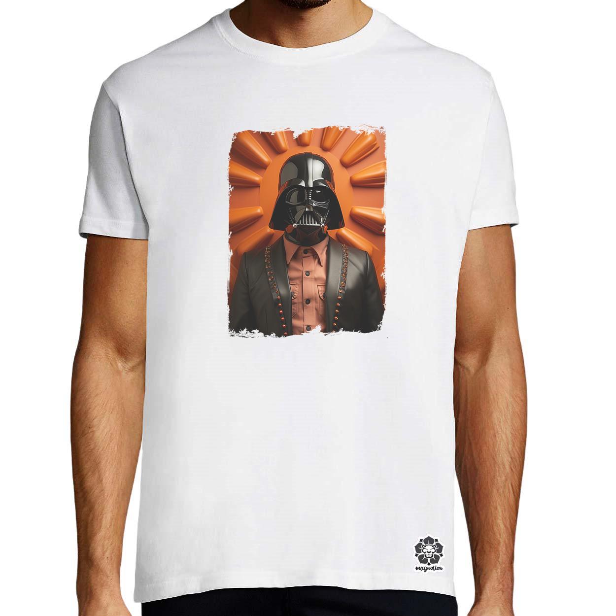 Vader minimál fanart v2 egyedi póló 