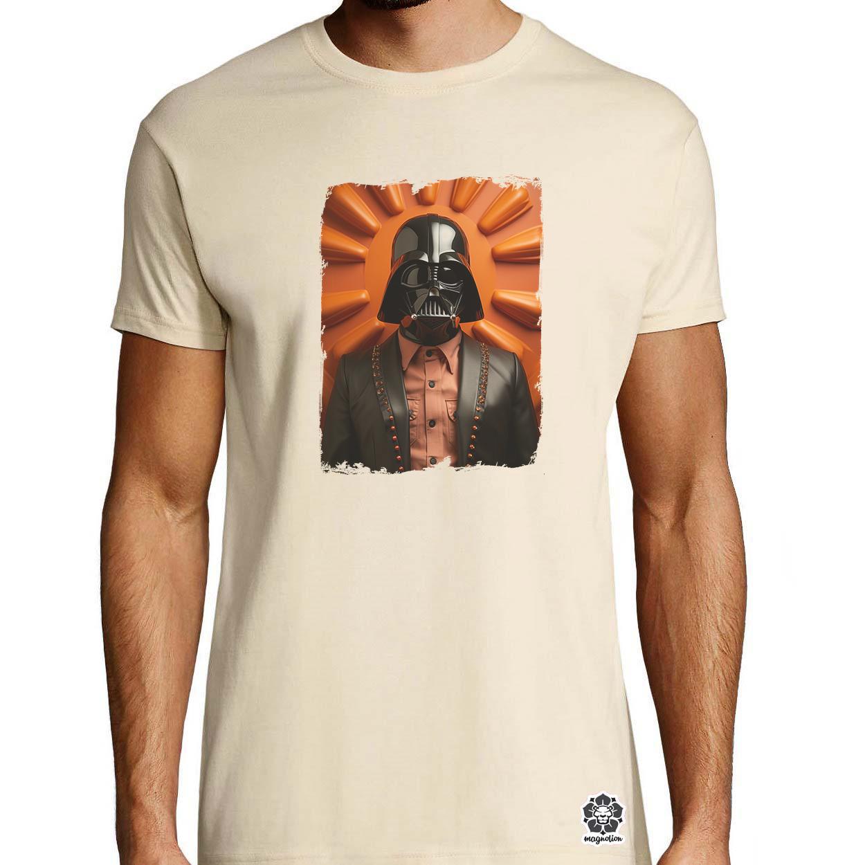 Vader minimál fanart v2 egyedi póló 