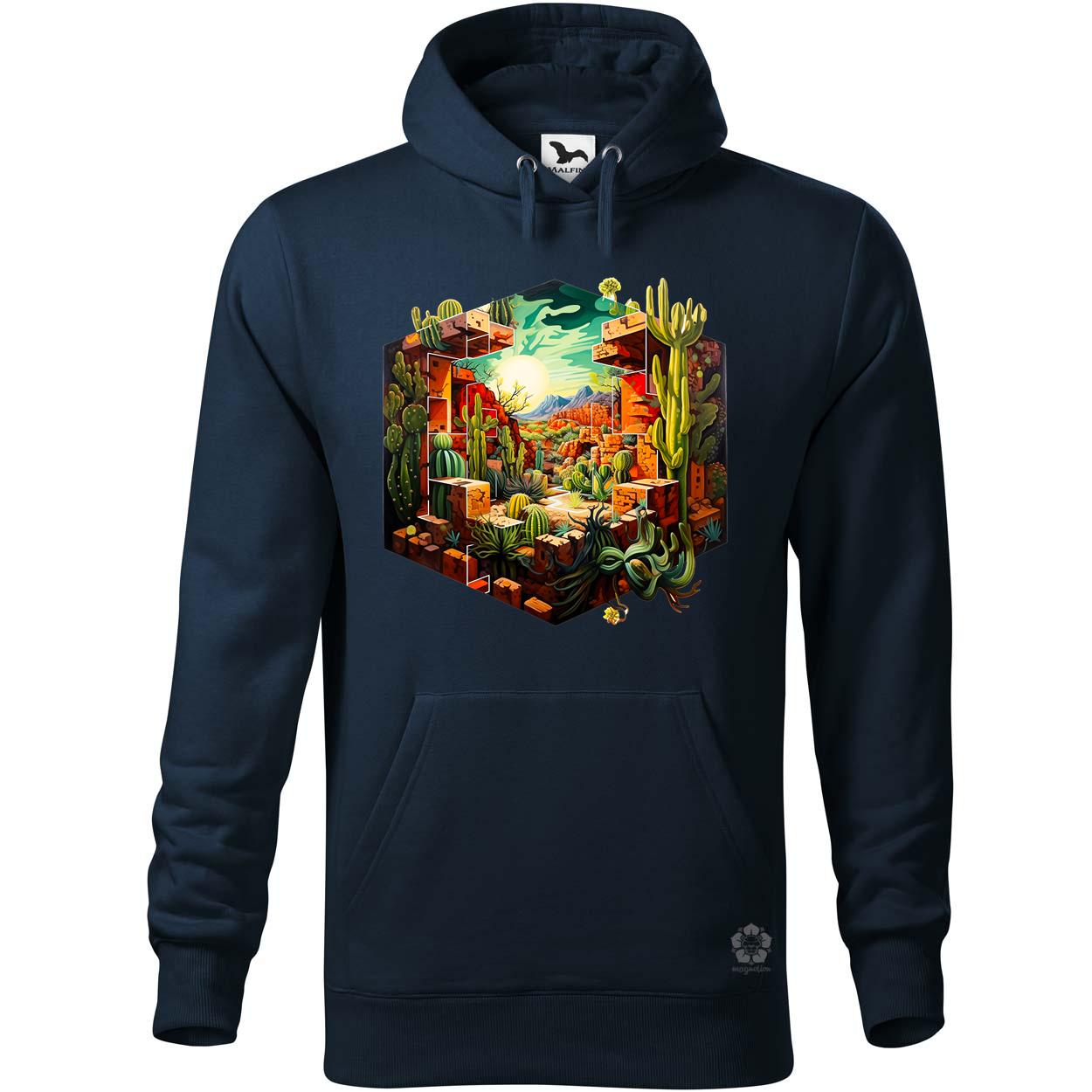 Kocka kaktuszkert v1 egyedi  pulóver 
