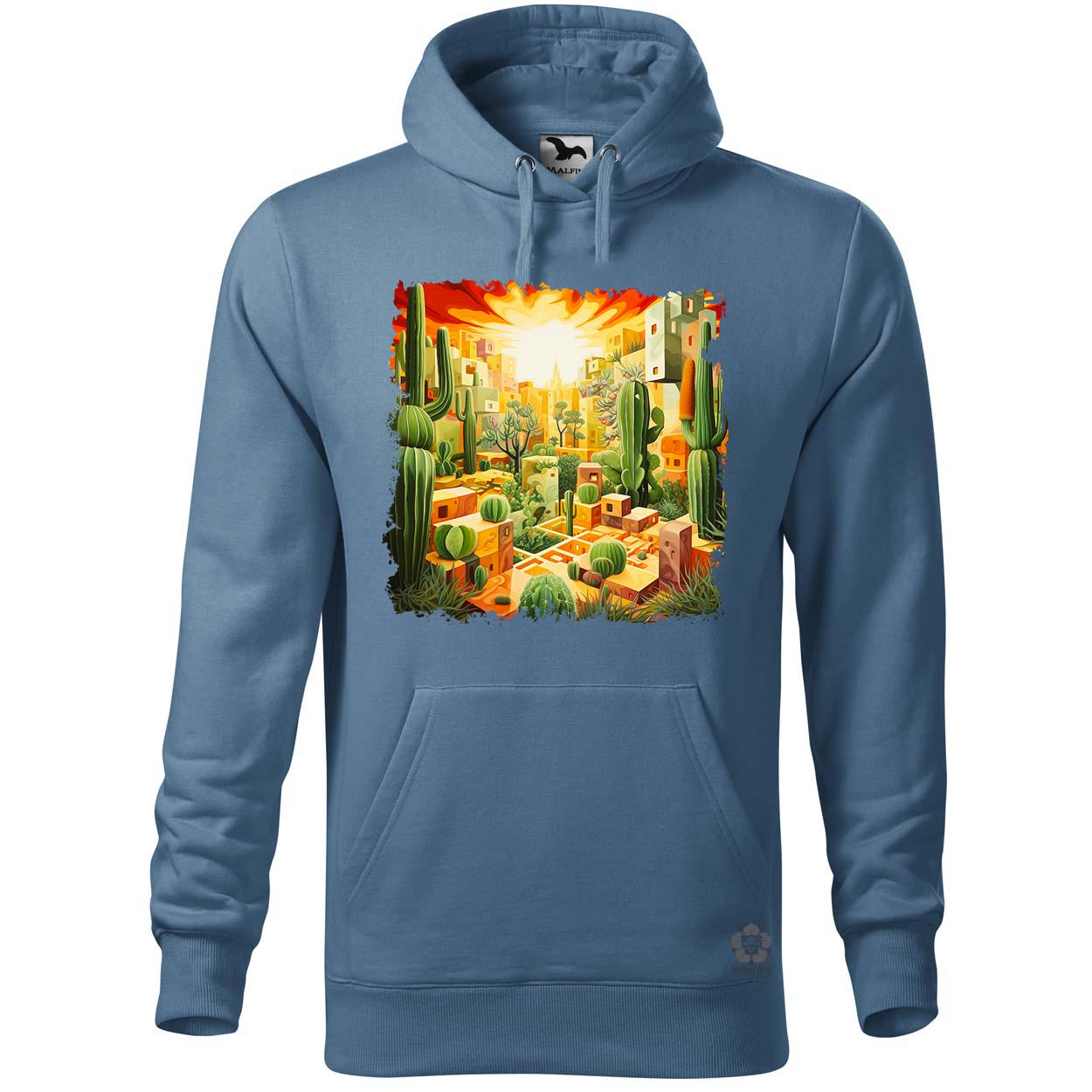 Kocka kaktuszkert v2 egyedi  pulóver 