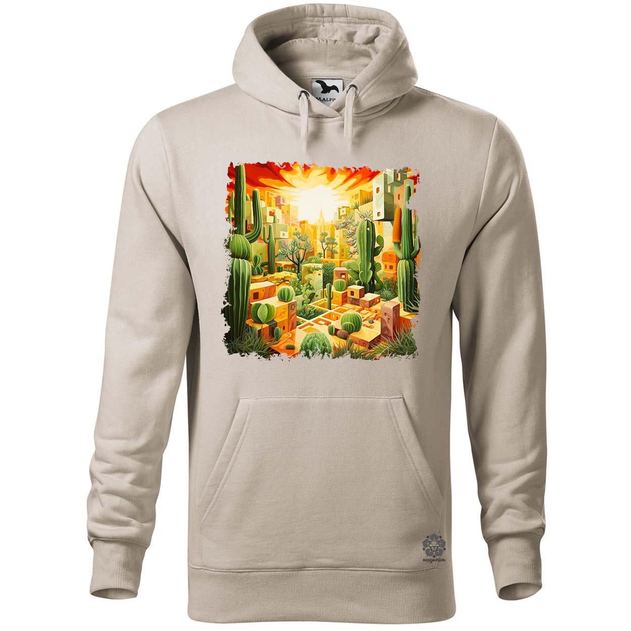 Kocka kaktuszkert v2 egyedi  pulóver 