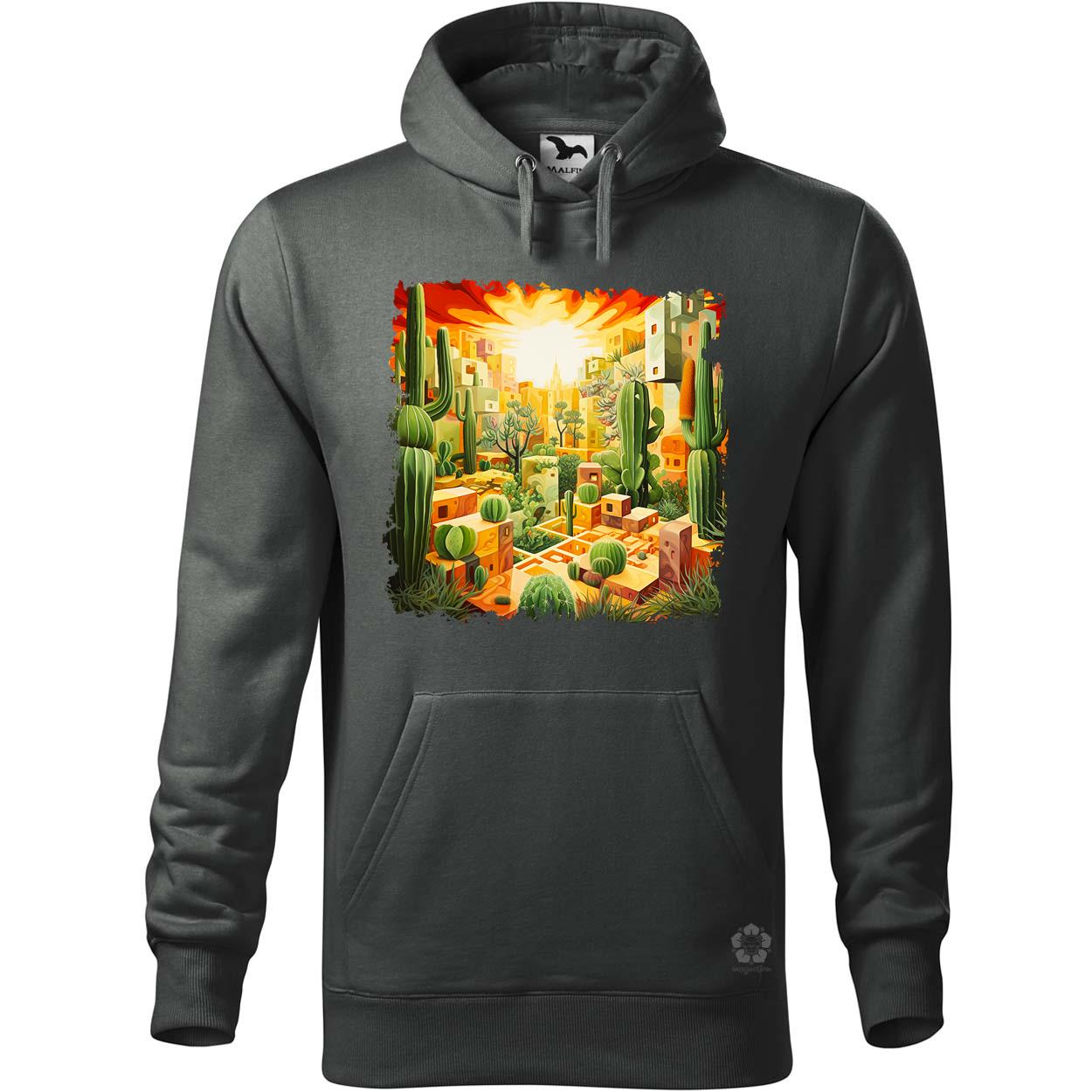 Kocka kaktuszkert v2 egyedi  pulóver 