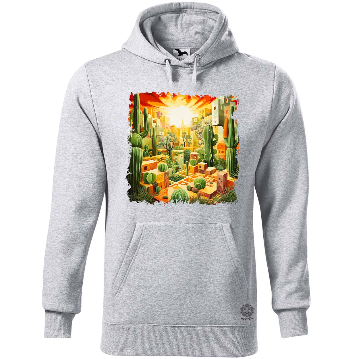 Kocka kaktuszkert v2 egyedi  pulóver 