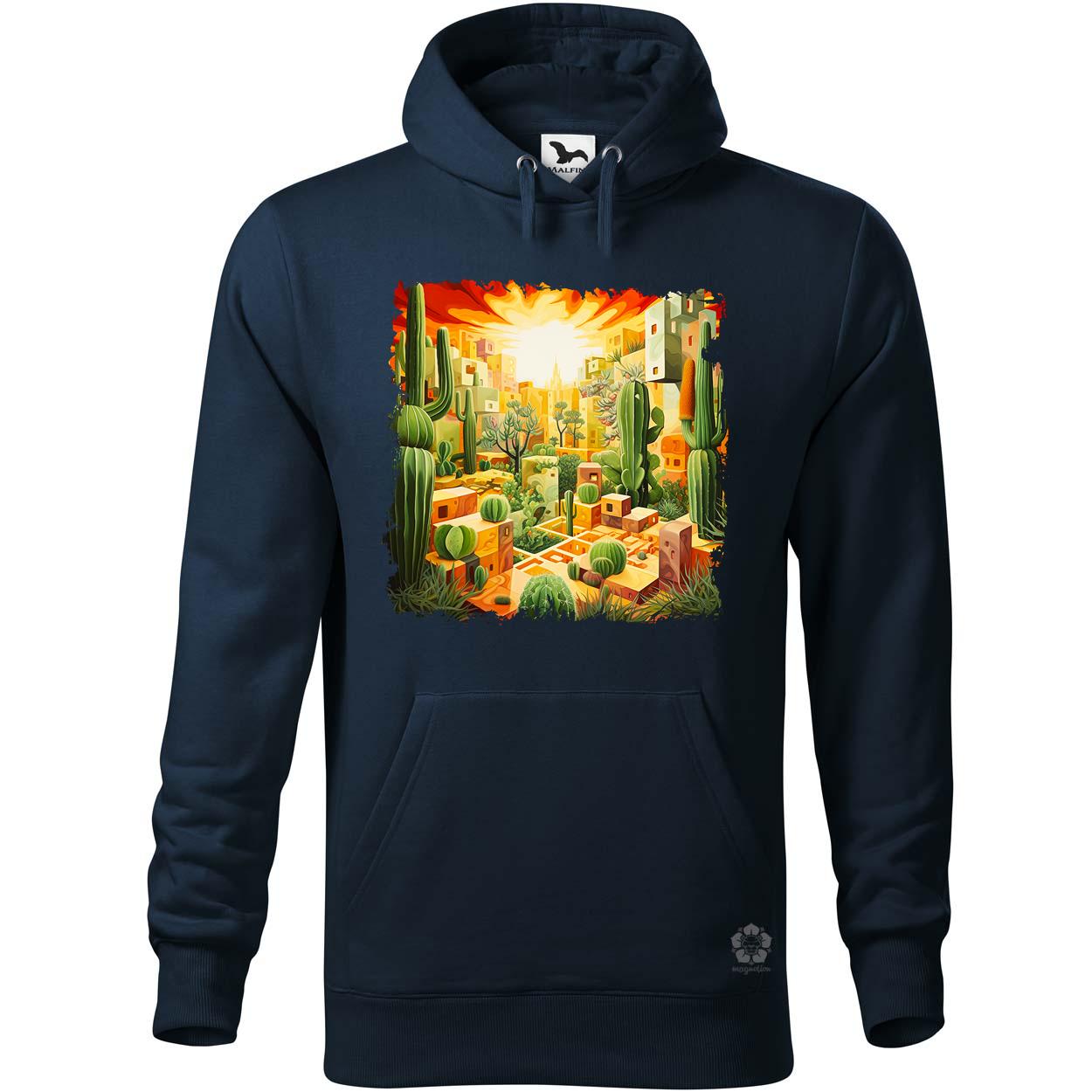 Kocka kaktuszkert v2 egyedi  pulóver 