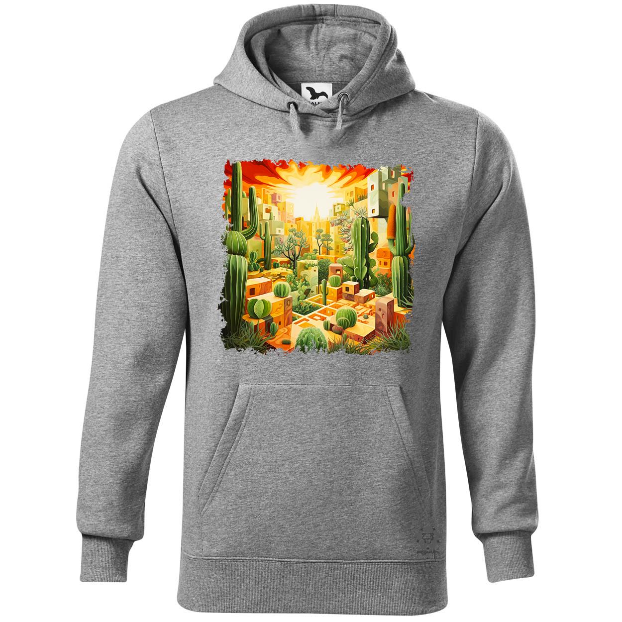 Kocka kaktuszkert v2 egyedi  pulóver 