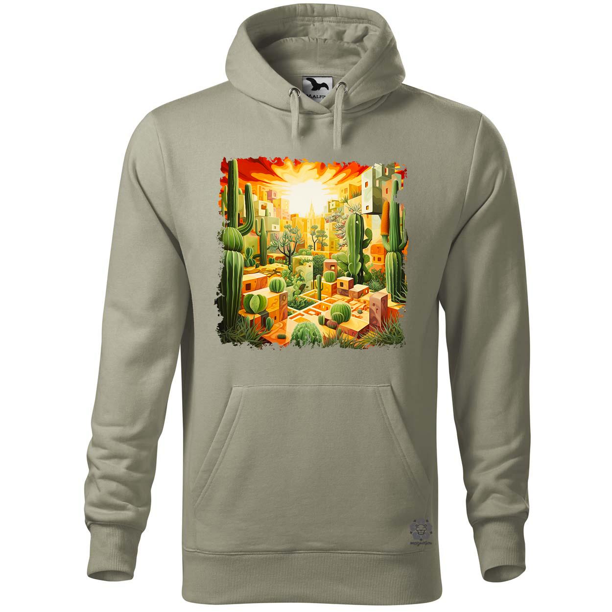 Kocka kaktuszkert v2 egyedi  pulóver 