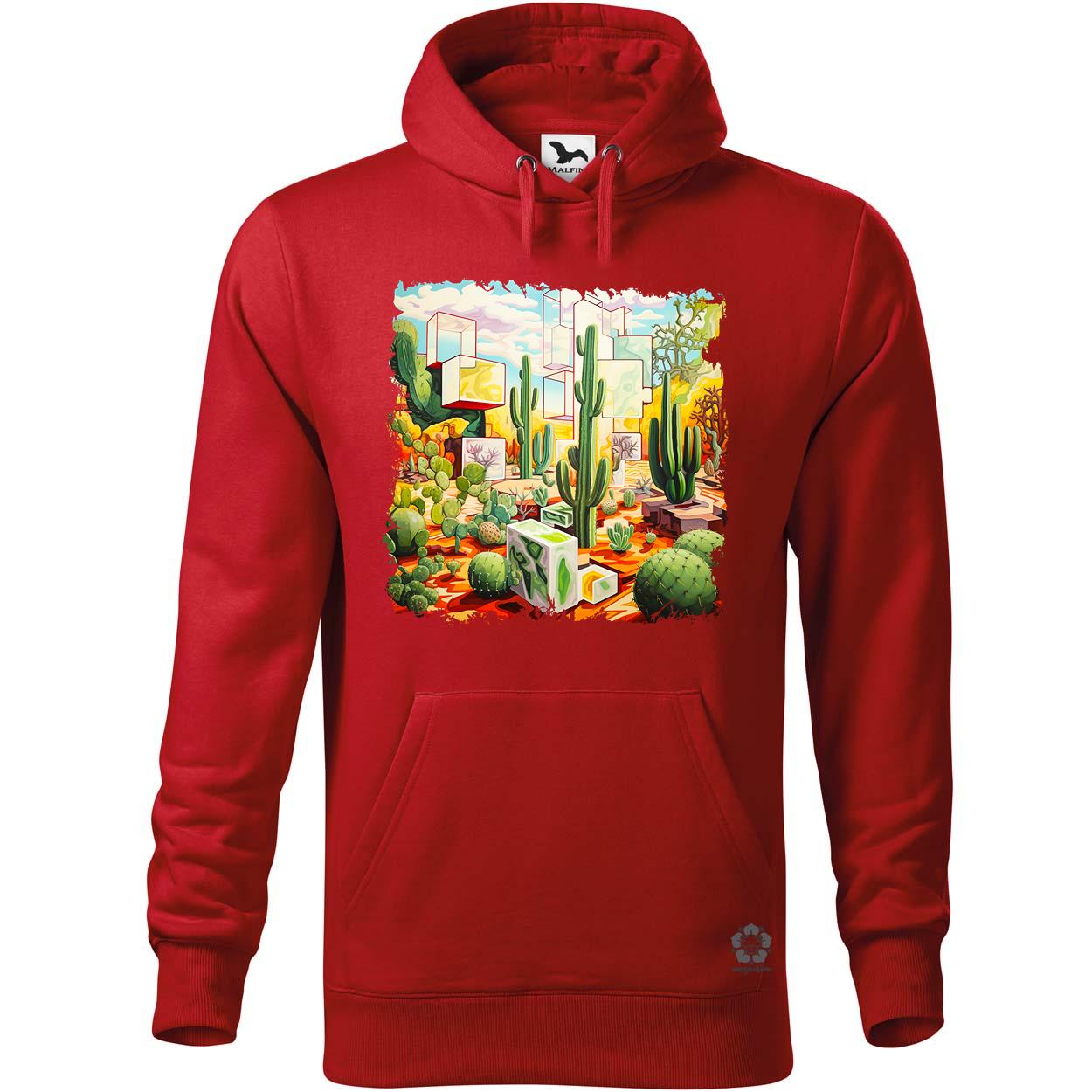 Kocka kaktuszkert v8 egyedi  pulóver 