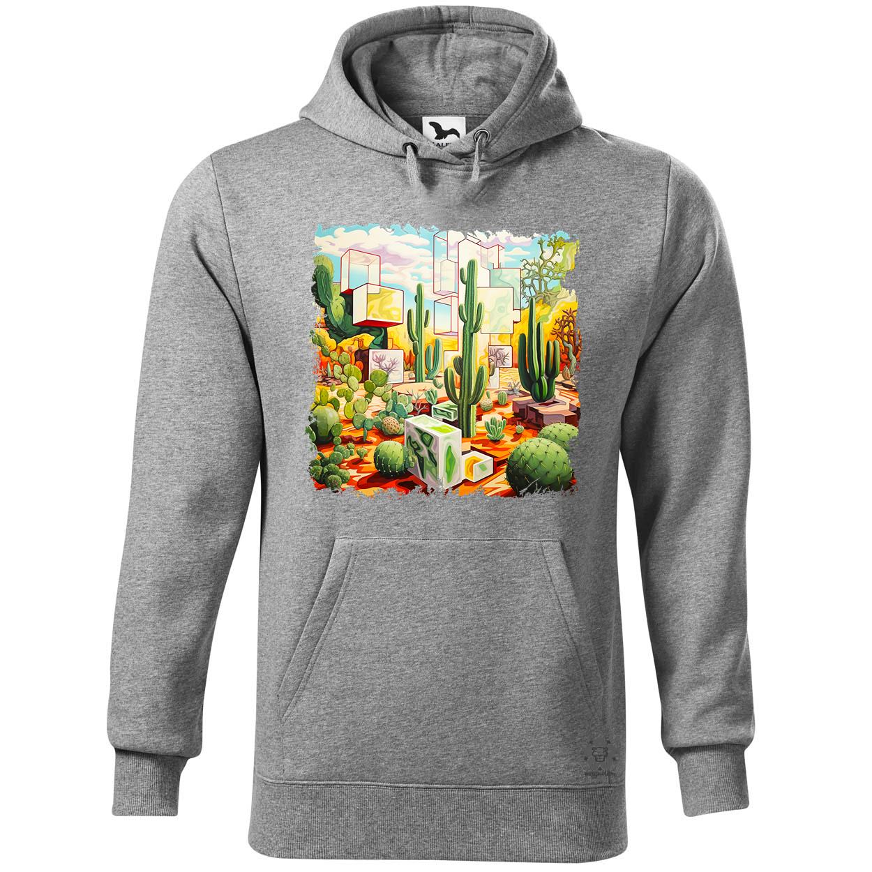 Kocka kaktuszkert v8 egyedi  pulóver 