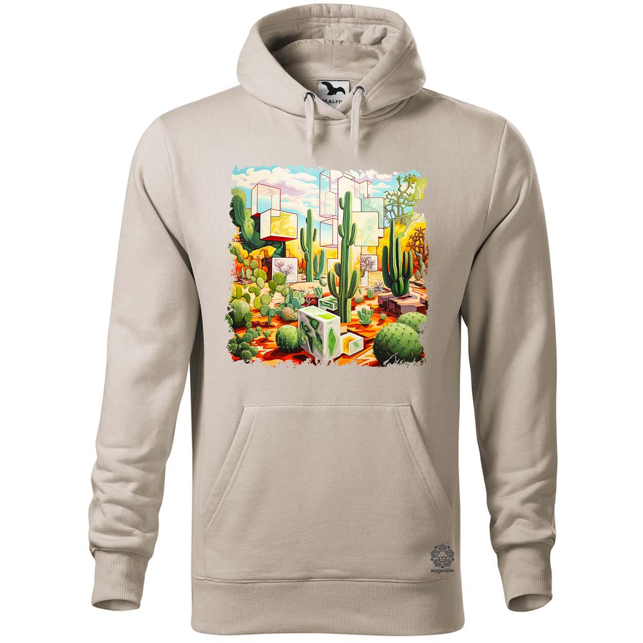 Kocka kaktuszkert v8 egyedi  pulóver 