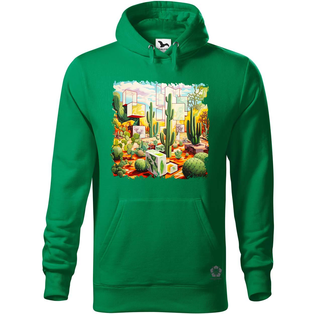 Kocka kaktuszkert v8 egyedi  pulóver 
