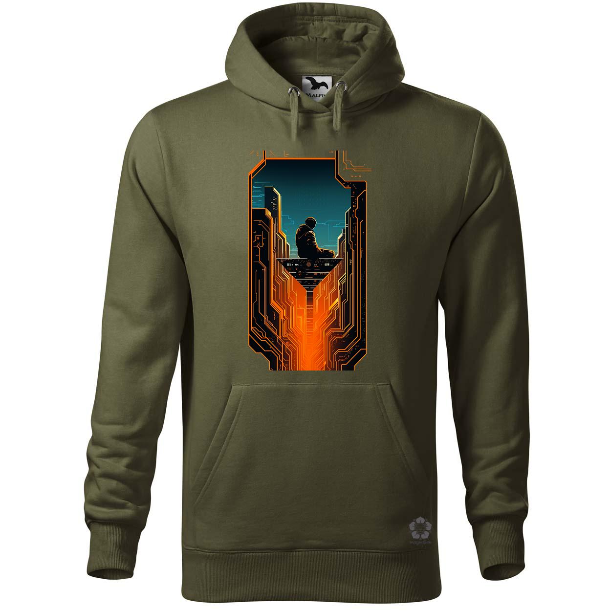 Mono vektor cyberpunk v1 egyedi  pulóver 