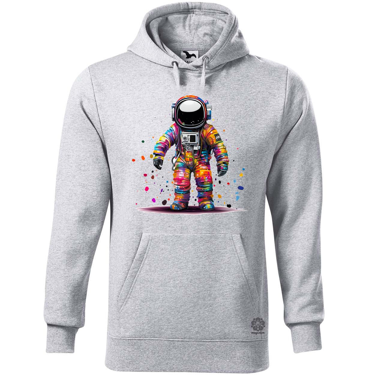 Pixelart asztronauta v2 egyedi  pulóver 