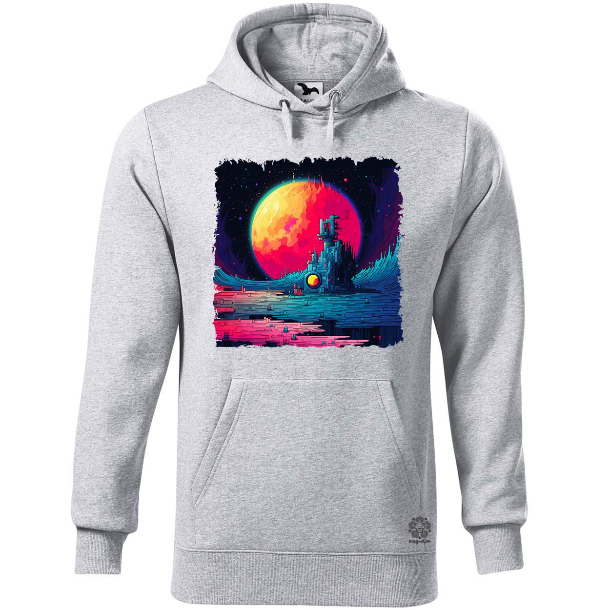 Pixelart bakelit a holdon v3 egyedi  pulóver 