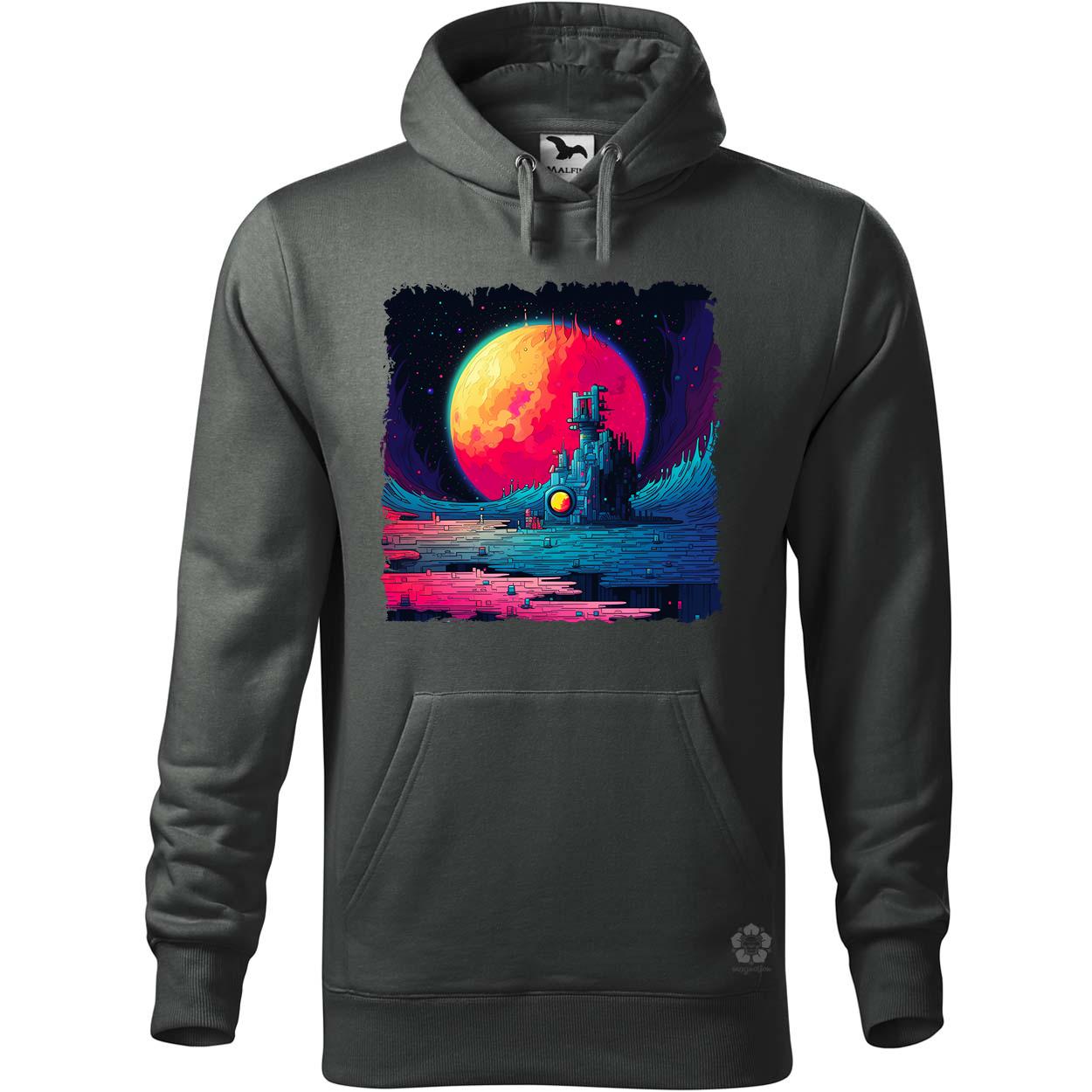 Pixelart bakelit a holdon v3 egyedi  pulóver 