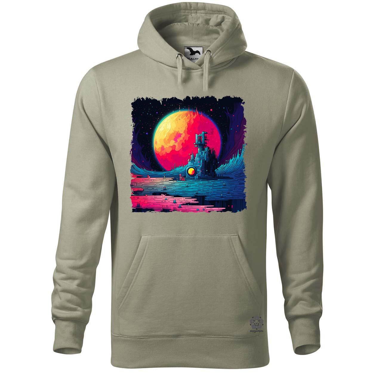 Pixelart bakelit a holdon v3 egyedi  pulóver 
